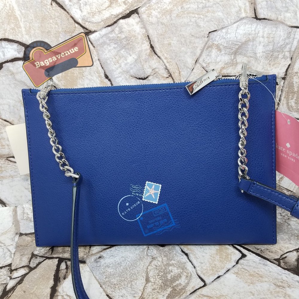 Bon Voyage Off The Grid Postcard Letter Crossbody Bag Novelty Purse Kate Spade - Picture 6 of 11